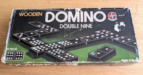Vintage estrela wooden - vintage, domino