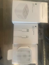 Official Apple 20W Mains Charger MHJF3 + usb-c lightning cable For iPhone, iPad,