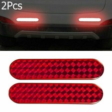 2pcs Safety Mark Reflective Strip Car Door Rear Trunk Sticker Warning Tape Decal