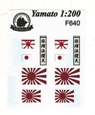 Yamato 1:200 - set of flags