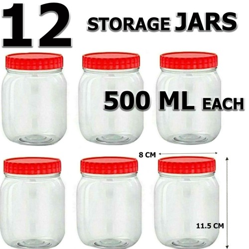 Plastic clear containers - 12,