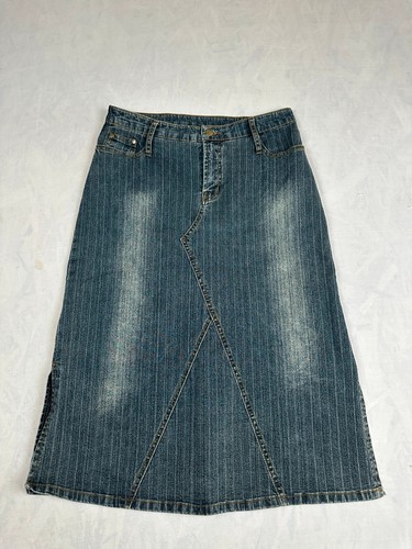 Diqisi y2k denim maxi skirt
