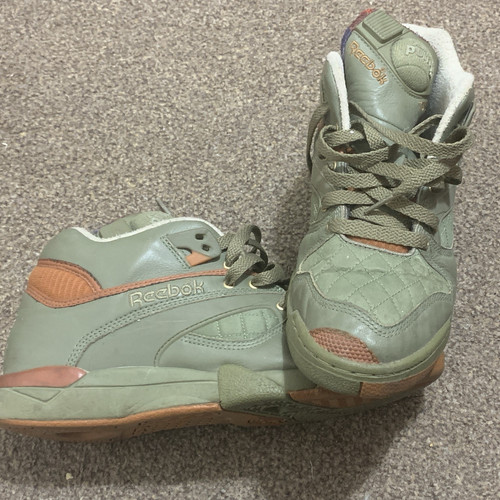 Reebok pump high top - top, quilted