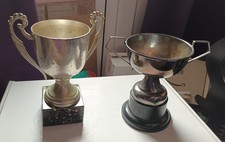 1969  vintage EPNS ENGLAND Presentation cup,  trophy,  loving cup  engraved