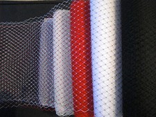 White Ivory Black Grey Red 9" Wedding Birdcage Veiling Millinery Hat Veil Net