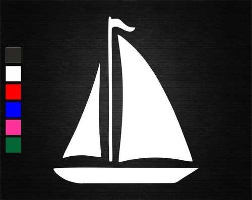 Sail boat nautical - vinyl, decal