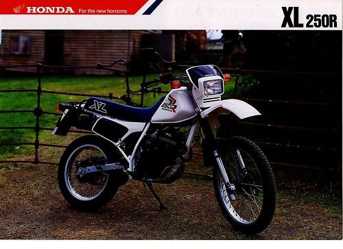 1988 honda xl250rj - honda, bike