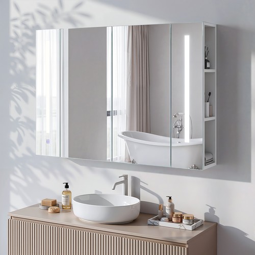 Double door led bathroom - led,