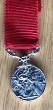 Miniature Liverpool Shipwreck & Humane Society's Fire Medal Silver Version