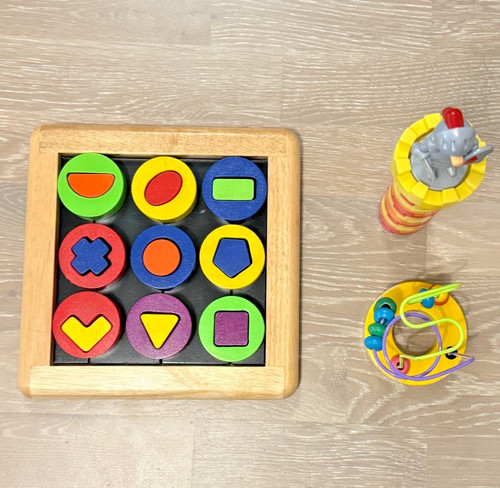 Wooden sorting puzzle mini - wooden,