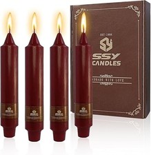 Red Short Taper Candle 7 Inch