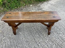 Vintage Farmhouse Oak Bench