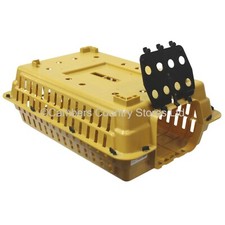 NEW Stackable Plastic Large Poultry & Fowl Transport Box Cage Crate With Door