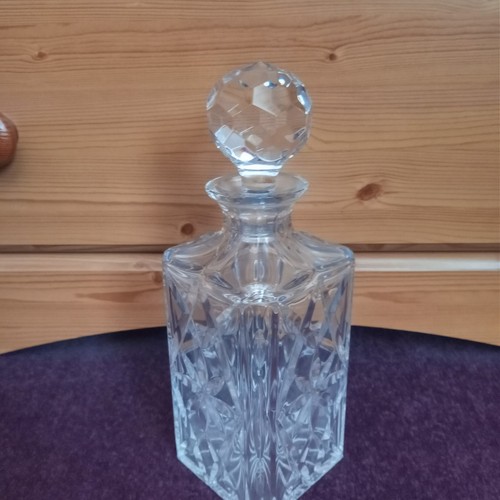 Vintage square crystal glass - square,