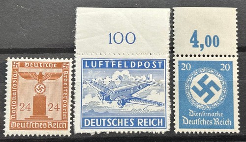 German stamps reich officials - german,