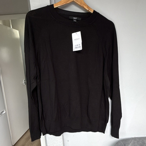 Next men black cotton - cotton, knit