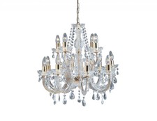 Ceiling Light Brass Marie Therese 12 Polished Searchlight 699-12