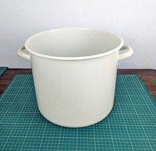 15 Litre Cream Enamel Pan