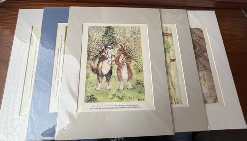 Woodland animals matted art - woodland,