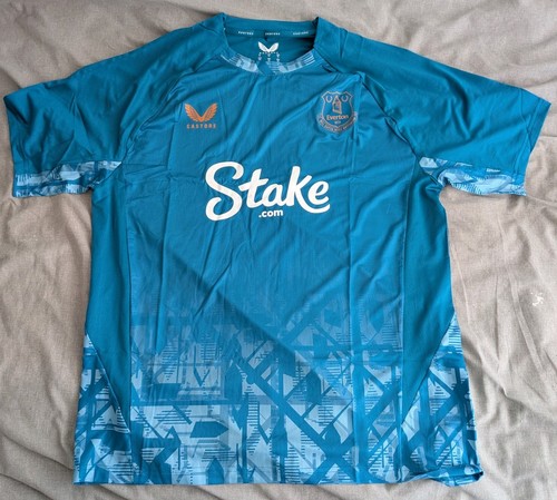 Everton blue training top - everton, xl