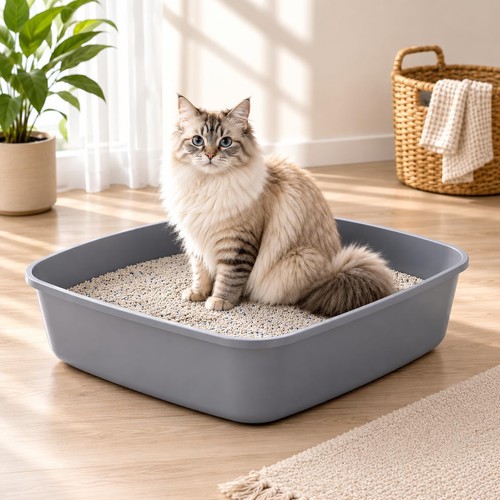 Cat litter tray - litter,