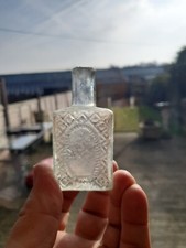Antique, 3 3/8'', Old, Harlequin Diamond, Scent/ Perfume Bottle.