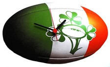 Ireland Rugby Clock - Irish Rugby Clock - Irish Gift Ireland Rugby Team - RU2-C