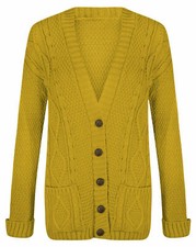 Grandad Cable Knit Cardigan