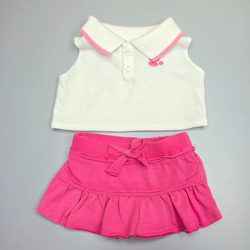 Build bear white collared - white,
