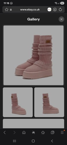 Pink uggs size - made, so