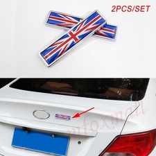 Chrome Metal Car Fender 3D Decal Sticker UK Britain Flag Logo Badge Emblem Trim
