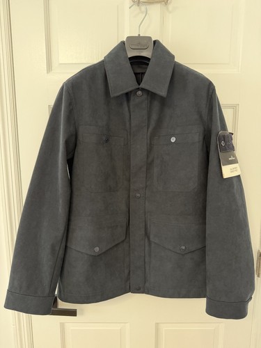 Stone island alcantara jacket - alcantara,