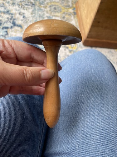 Vintage wooden darning - vintage,