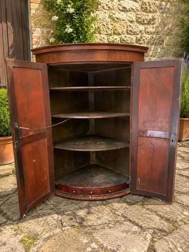 Antique mahogany bow fronted - antique,