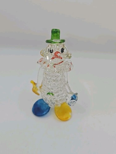 Clown spun glass figurine - spun,