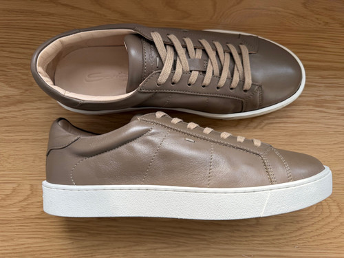 Santoni men taupe - men's, brown