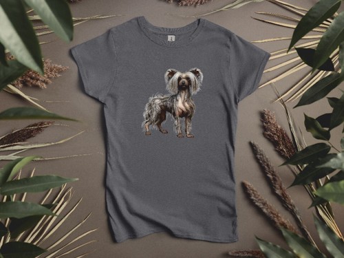 Chinese crested ladies shirt - crested,