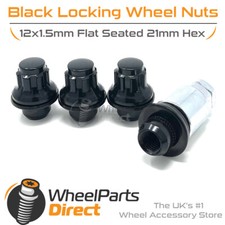 Black GEN2 12x1.5 Lock Nuts for Lexus GS 300 [Mk1] 91-97 on Original Wheels