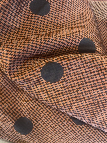 Vintage brown dog tooth - , check