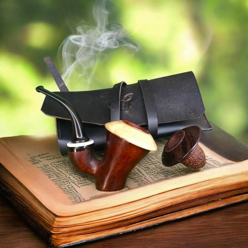 Pipe sitting double calabash