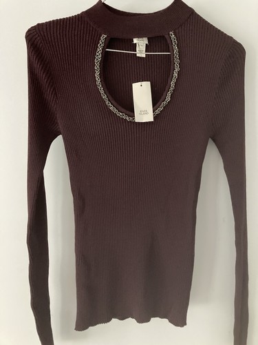 Bnwt skinny rib jewel detail - bnwt,