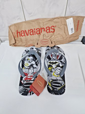 Havaianas Flip Flops unisex boys girls mens ladies  Dc Superheroes Superman Grey