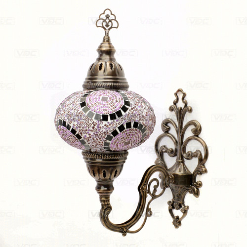 Purple turkish mosaic wall - purple,