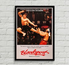 Bloodsport Jean-Claude Van Damme Poster Print High-Quality Wall Art A1, A2, A3+