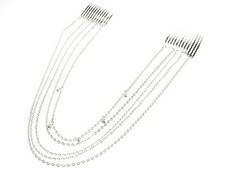 Silver Crystal Diamante Brow