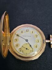 Henry pocket watch. 14k gold. Working.