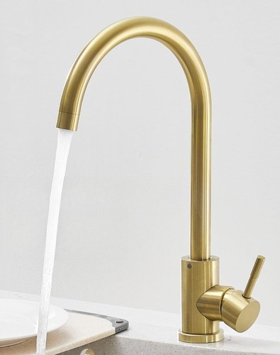 Gold kitchen mixer - tap, 360°
