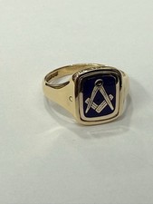 9ct Gold Cushion Masonic