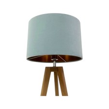 Lampshade Duck Egg Blue Velvet