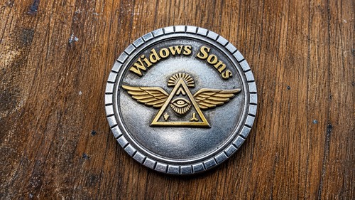 Widows sons masonic concho - widows,